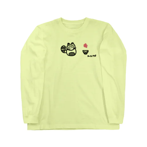  mametaくん（たぬき） ロングスリーブTシャツ