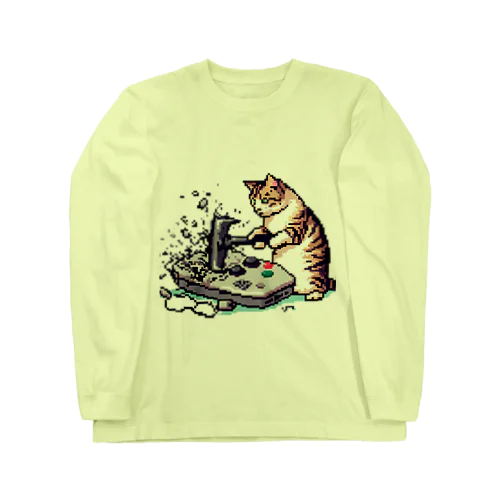 「つよしくん」ゲーミングにゃんこ♪ Long Sleeve T-Shirt