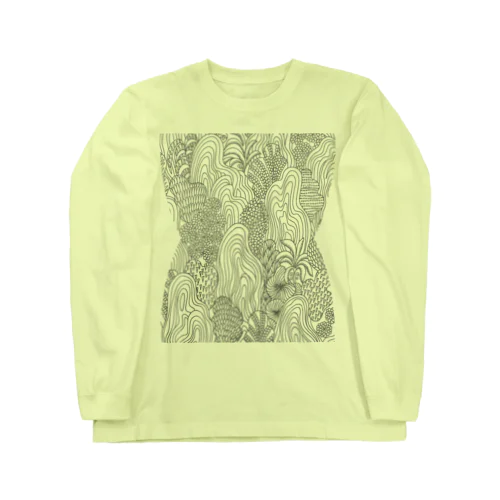 TSUTOMUiDa_drawing24_ORIENTAL LANDSCAPE Long Sleeve T-Shirt