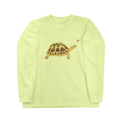 ミツバチとヘルマンリクガメ  Long Sleeve T-Shirt