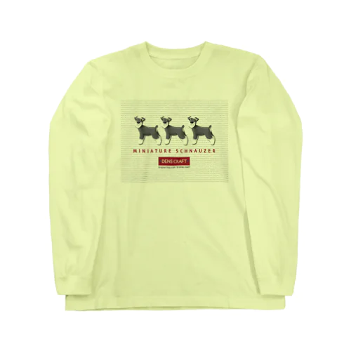 DENS_立ちシュナ×3_SPアカ Long Sleeve T-Shirt