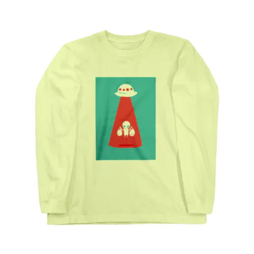 未確認Tシャツ＜お買い物帰りの宇宙人＞ Long Sleeve T-Shirt