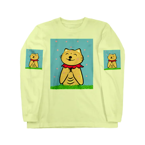 猫地蔵 Long Sleeve T-Shirt