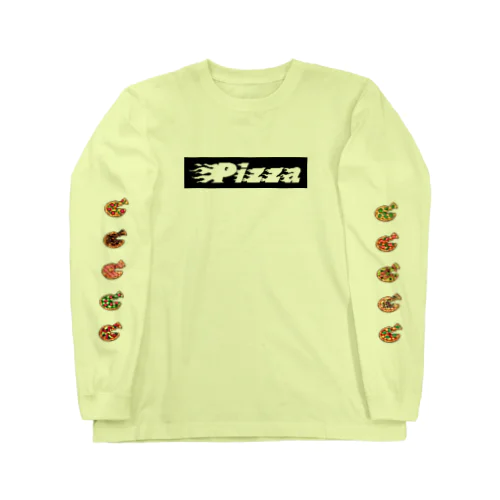 ドット絵PIZZA ロングスリーブTシャツ