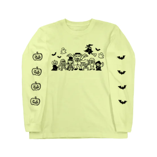 HAPPY HALLOWEEN_モノクロver Long Sleeve T-Shirt