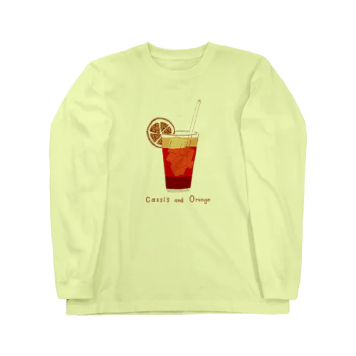 カクテルデザイン「カシスオレンジ」 Long Sleeve T-Shirt