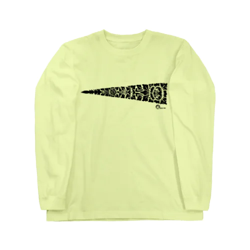 バリ三角ヨコ　黒 Long Sleeve T-Shirt