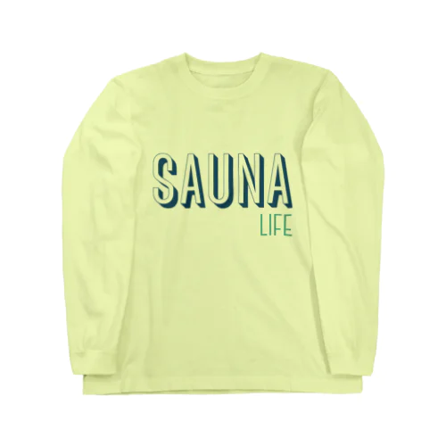 SAUNA LIFE サウナライフ。 ロングスリーブTシャツ