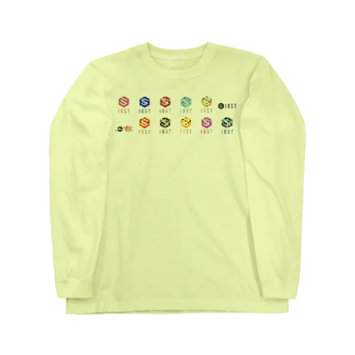 IOST【迷彩ロゴ】カラフルデザイン Long Sleeve T-Shirt