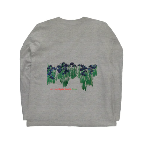 尾形光琳 【世界の名画】燕子花図屏風 琳派 荘厳 ☆日本画☆ 絵画 美術 art Long Sleeve T-Shirt