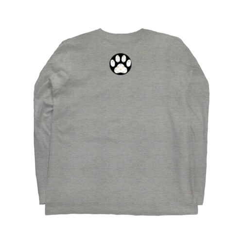 猫の手 丸 バックプリント Long Sleeve T-Shirt