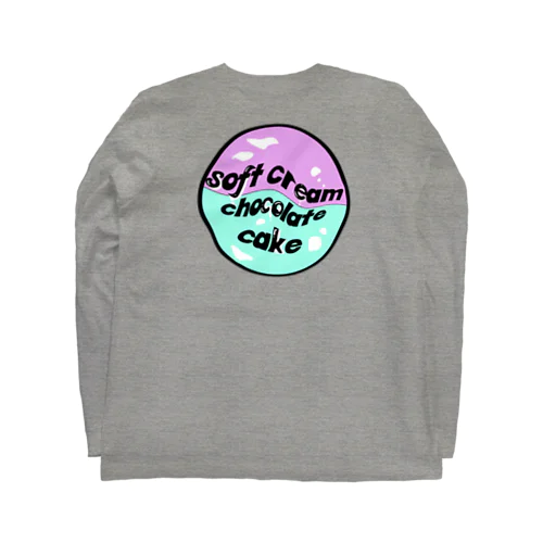 ソフトクリームチョコレートケーキ ロングスリーブTシャツ