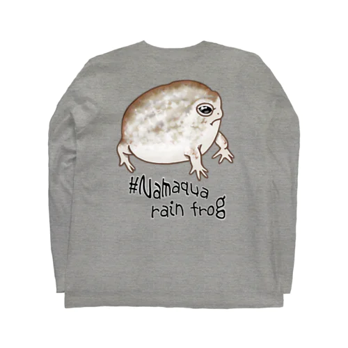 Namaqua rain frog(なまかふくらがえる)　英語バージョン　バックプリント版 ロングスリーブTシャツ