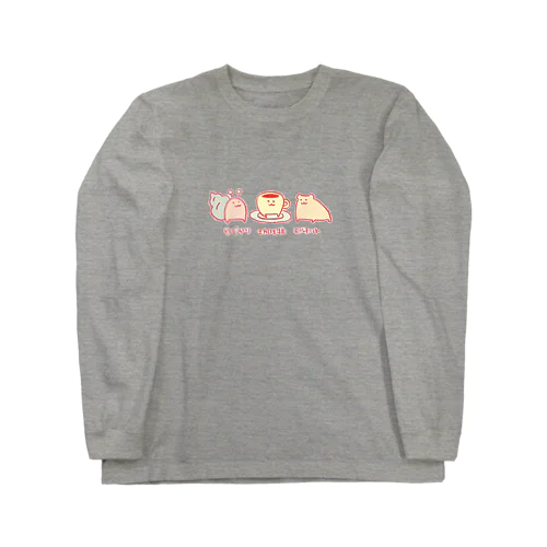 ｢やどかり珈琲モルモット｣イラスト Long Sleeve T-Shirt