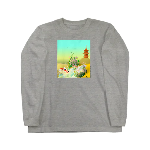 比丘比丘尼密会密漁善図（朝編） Long Sleeve T-Shirt