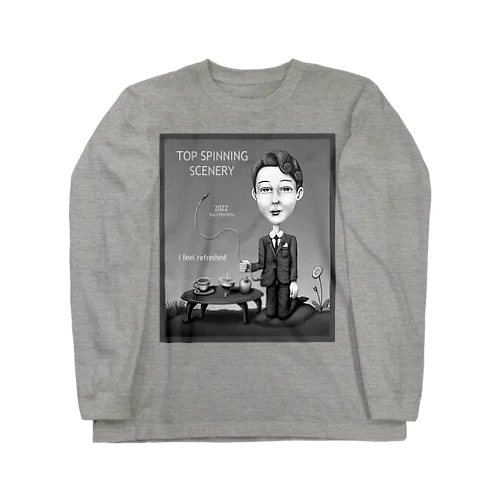 コマ回しの風景-m Long Sleeve T-Shirt