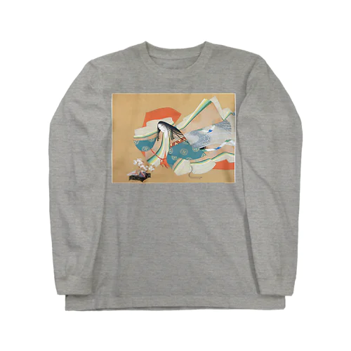 日本画：上村松園_伊勢大輔(1929) Long Sleeve T-Shirt