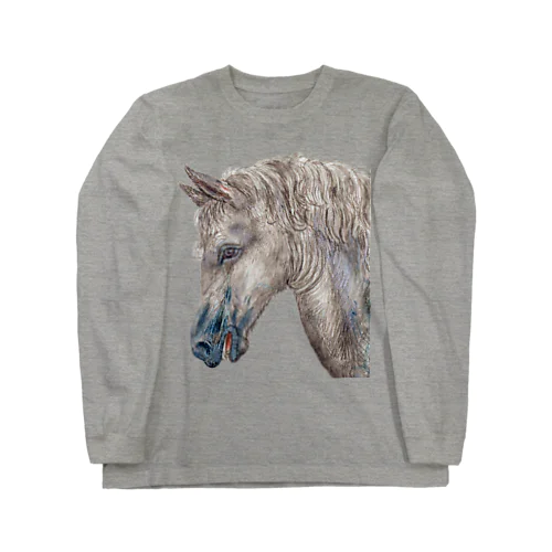 Wild Horse　横顔 ロングスリーブTシャツ