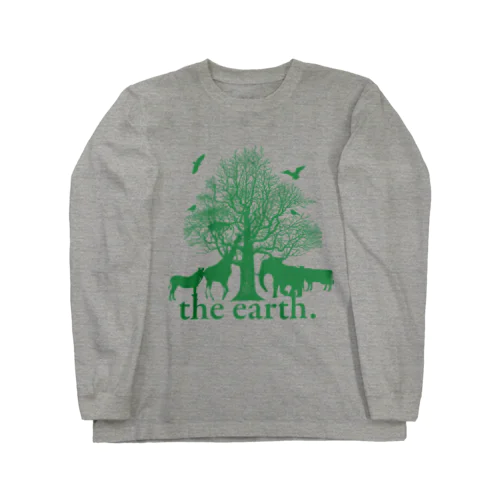 the earth. ロングスリーブTシャツ