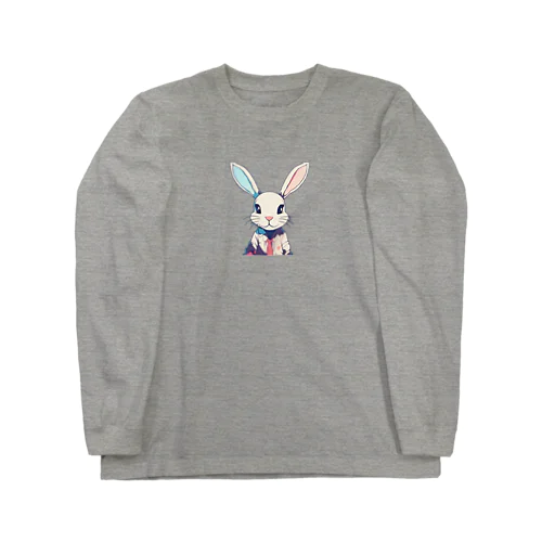 アニメーションうさぎ Long Sleeve T-Shirt