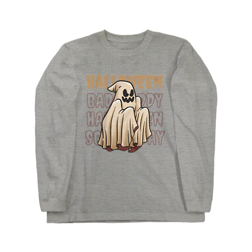 ハロウィン　コミックゴースト Long Sleeve T-Shirt