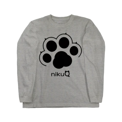 オリジナルブランド「nikuQ」の猫タイプです ロングスリーブTシャツ