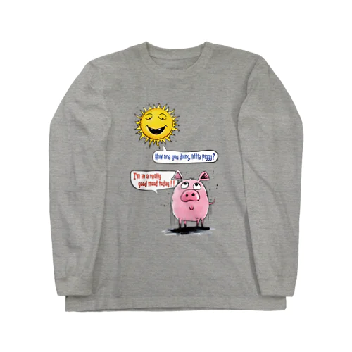 "How are you doing, little piggy?" Long Sleeve T-Shirt