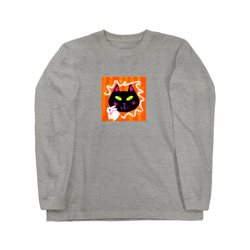 びっくりうさぎ  お話の世界  【虹色空うさぎ】 Long Sleeve T-Shirt