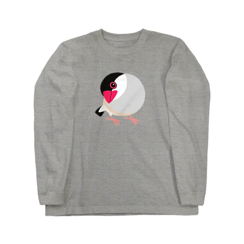 首をかしげる桜文鳥 Long Sleeve T-Shirt