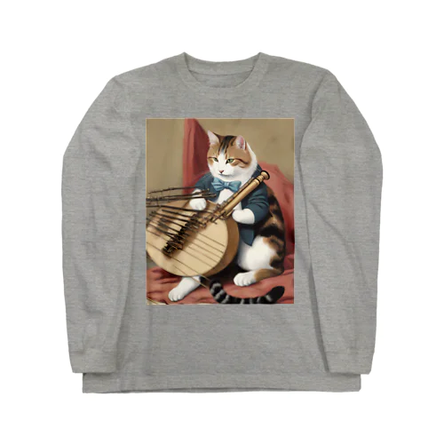  orchestra cat 001 ロングスリーブTシャツ