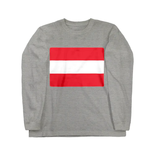 オーストリアの国旗 Long Sleeve T-Shirt