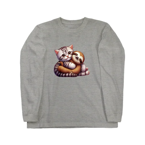 アメショーとなまけものくん Long Sleeve T-Shirt