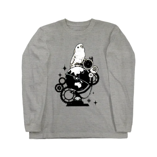 オウムと地球儀 Long Sleeve T-Shirt