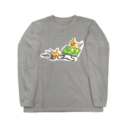 オカメインコとむちゃくちゃカセットテープ Long Sleeve T-Shirt