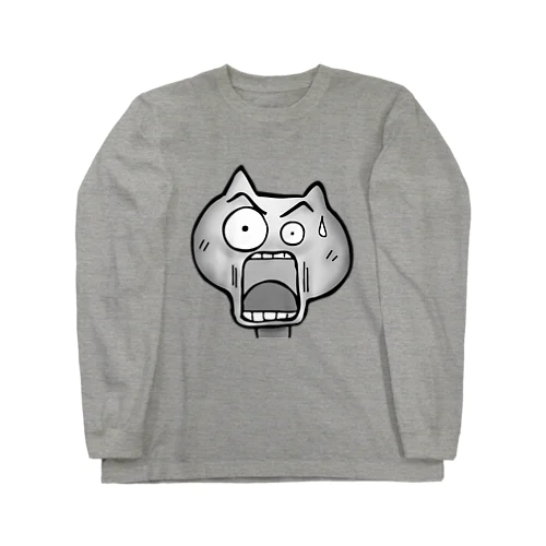 表情リアルねこ Long Sleeve T-Shirt