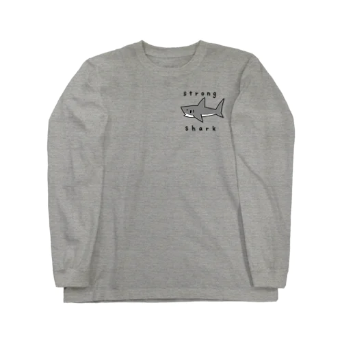 強いサメ Long Sleeve T-Shirt