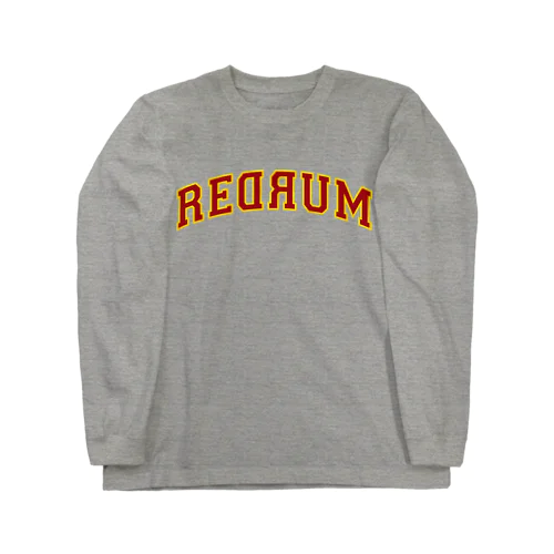 REDRUM 灰×ボルドー Long Sleeve T-Shirt