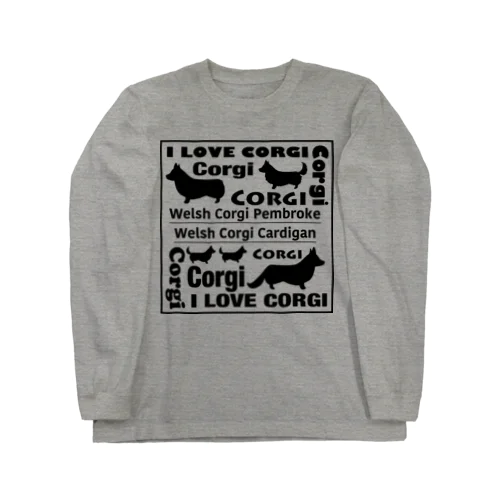 I LOVE CORGI  ロングスリーブTシャツ