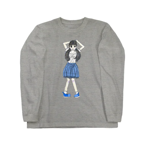 ブルーな女の子 Long Sleeve T-Shirt