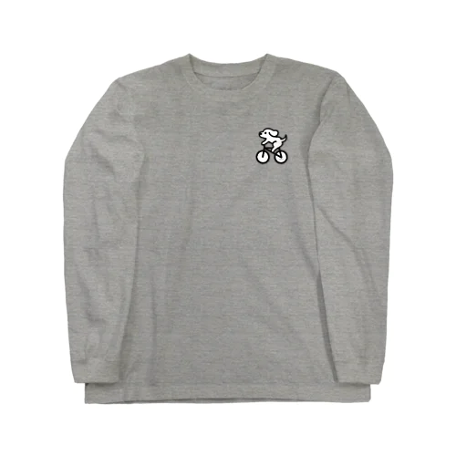 わんこ自転車にのる Long Sleeve T-Shirt