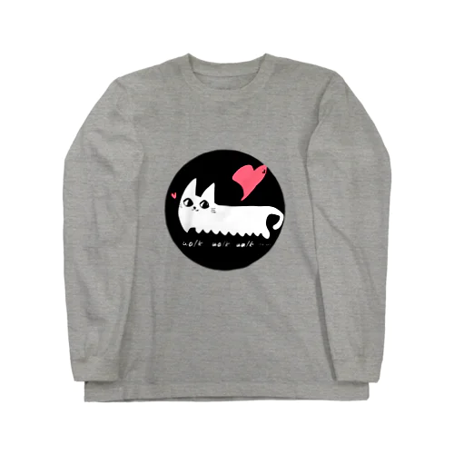 walking cat ロングスリーブTシャツ