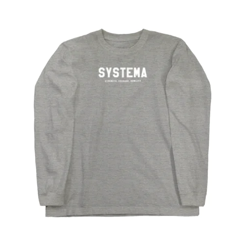 SYSTEMA【白文字】 Long Sleeve T-Shirt