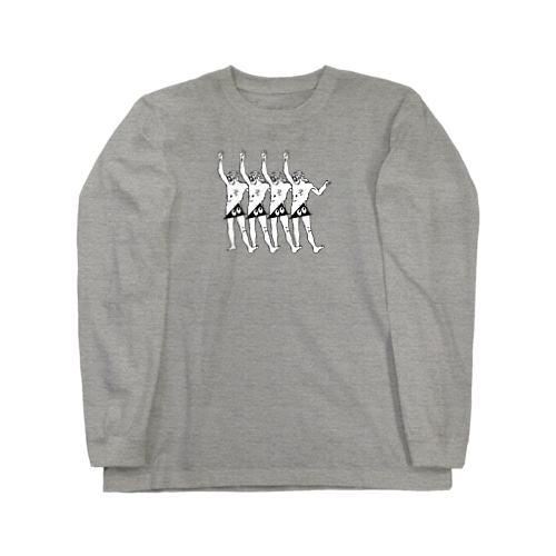 踊るキリスト+局部にはスリスリくん Long Sleeve T-Shirt