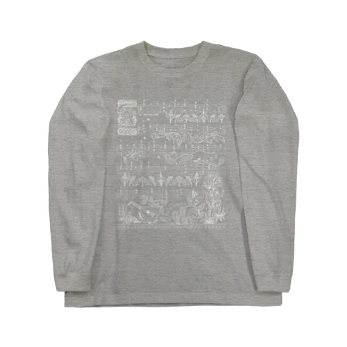 月猫のタブラチュア Long Sleeve T-Shirt