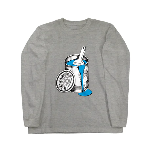 ペンキ缶　青 Long Sleeve T-Shirt