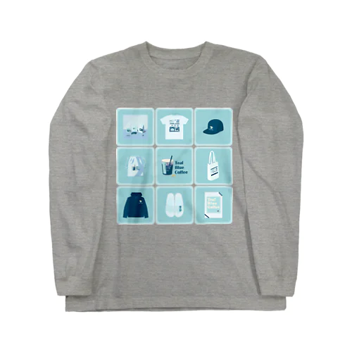 TealBlueItems _Cube BLUE Ver. ロングスリーブTシャツ