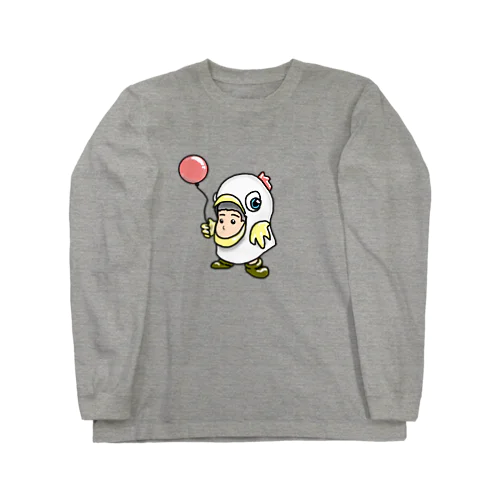 被り小人シリーズ（ニワトリ） Long Sleeve T-Shirt