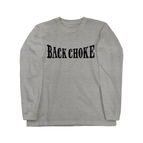 Back choke 黒ロゴ ロングスリーブTシャツ