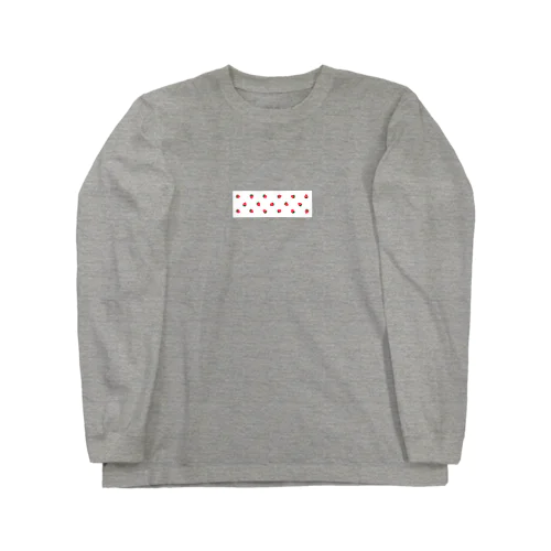 いちごのボックスロゴ Long Sleeve T-Shirt