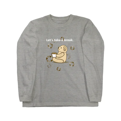 coffee break（ロゴが白） Long Sleeve T-Shirt